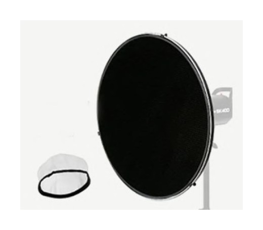 Beauty dish Godox branco com colmeia
